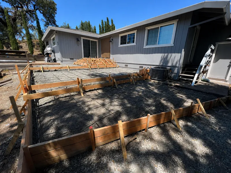 Concrete patio formwork and installation in Murrieta, CA